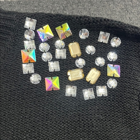 Ardene Black Sweater with Colorful Embellishments - Picture 5 of 9